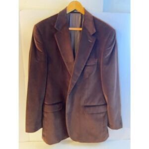Ralph Lauren‎ Dillard brown velvet smokers blazer jacket 41L